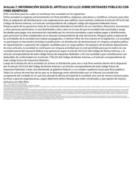 &quot;Articles of Incorporation - Nonprofit&quot; - Oregon (English/Spanish), Page 4