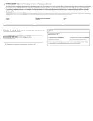 Application for Authority to Transact Business - Nonprofit - Oregon (English/Spanish), Page 2