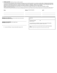 Amendment/Withdrawal - Foreign Limited Liability Company - Oregon (English/Spanish), Page 2