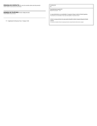 Application for Business Trust - Foreign - Oregon (English/Spanish), Page 2