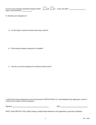 Minimal Sedation Permit Application form - Oregon, Page 8