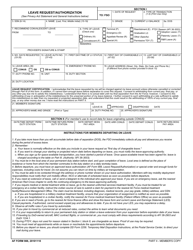 AF Form 988 Leave Request/Authorization, Page 2