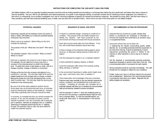 AFMC Form 228 Job Safety Analysis, Page 2