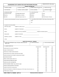 Document preview: AFMC Form 176 Engineering Data Inspection and Processing Record