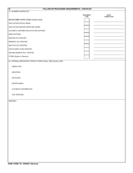 AFMC Form 176 Engineering Data Inspection and Processing Record, Page 2