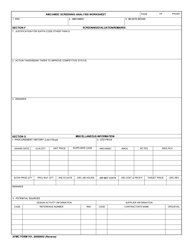 AFMC Form 761 AMC/Amsc Screening Analysis Worksheet, Page 2