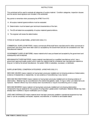 AFMC Form 813 Surplus Material Worksheet, Page 2