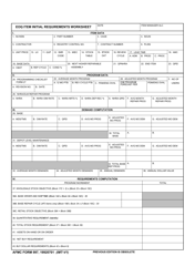 AFMC Form 997 Eoq Item Intial Requirements Worksheet