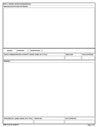 AFMC Form 64 Request for Special Certification, Page 2