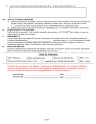 Form CS-413 Minimum Quality Control Plan for Field Asphalt Paving Operation - Pennsylvania, Page 3