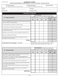 Form CS-4307 Contractor&#039;s Past Performance Report - Pennsylvania, Page 3