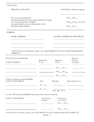 Form SNAP-2 Snap Recertification Form - Rhode Island, Page 2