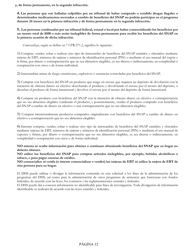 Formulario SNAP-2 Formulario De Recertificacion Para El Snap Del Departamento De Servicios Humanos (DHS) - Rhode Island (Spanish), Page 12