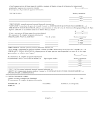 Formulario SNAP-2 Formulario De Recertificacion Para El Snap Del Departamento De Servicios Humanos (DHS) - Rhode Island (Spanish), Page 7