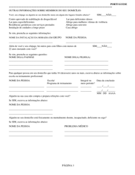 Form SNAP-2 Snap Recertification Form - Rhode Island (Portuguese), Page 3