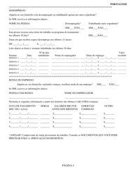 Form SNAP-2 Snap Recertification Form - Rhode Island (Portuguese), Page 4
