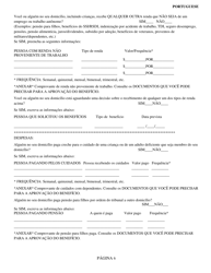 Form SNAP-2 Snap Recertification Form - Rhode Island (Portuguese), Page 6