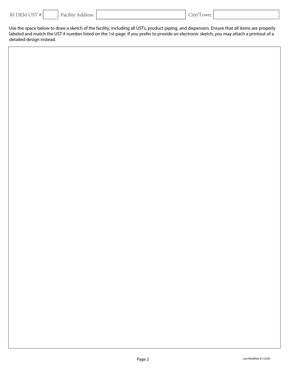 Standardized Hydrostatic Tightness Testing Form - Rhode Island, Page 2