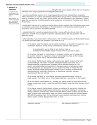 Application for Electronic Nicotine-Delivery System - Rhode Island, Page 5