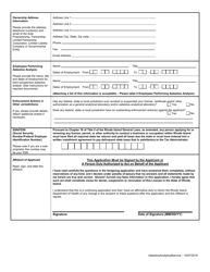 Application for Asbestos Analytical Services Phased Contrast Microscopy (PCM) - Rhode Island, Page 4