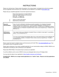 Application for Asbestos Competent Person - Rhode Island, Page 2