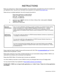 Application for Asbestos Worker - Rhode Island, Page 2