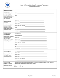 Application for Clinical Laboratory - Rhode Island, Page 5