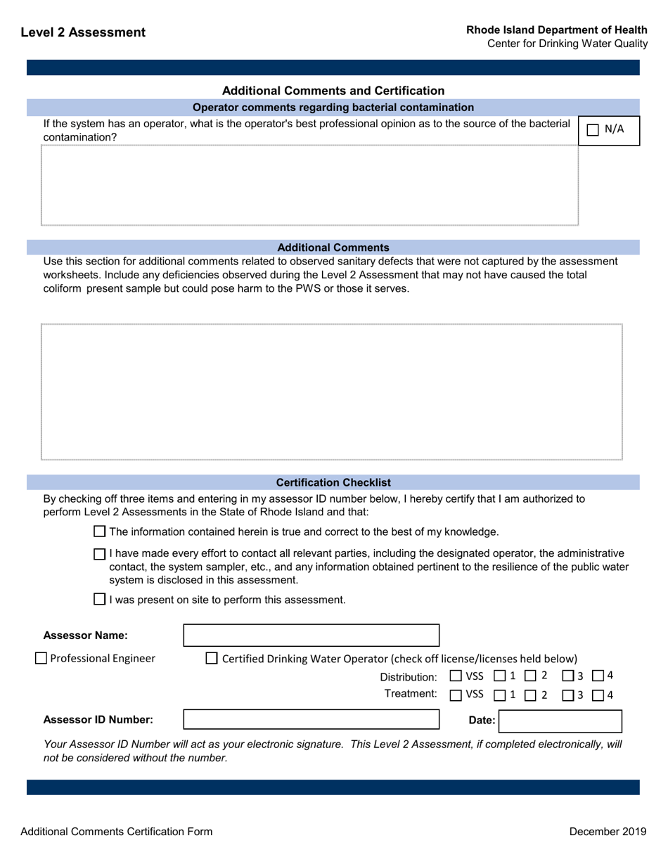 Level 2 Assessment - Rhode Island, Page 16
