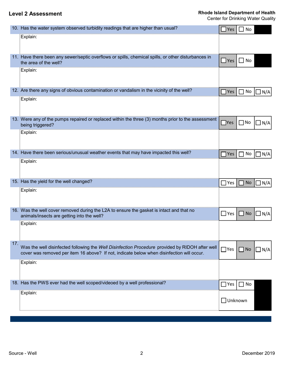 Level 2 Assessment - Rhode Island, Page 5