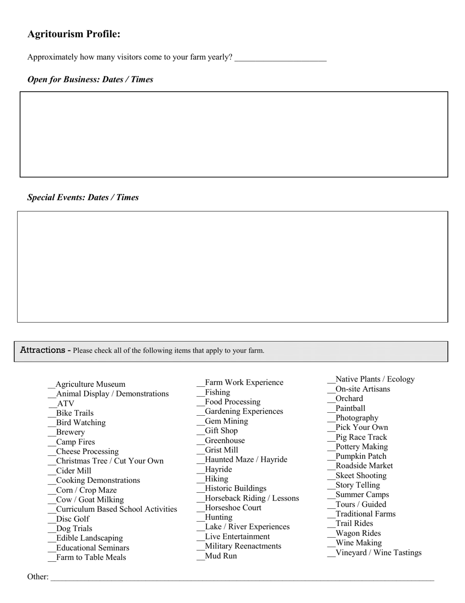 South Carolina Agritourism Farm Profile - South Carolina, Page 2
