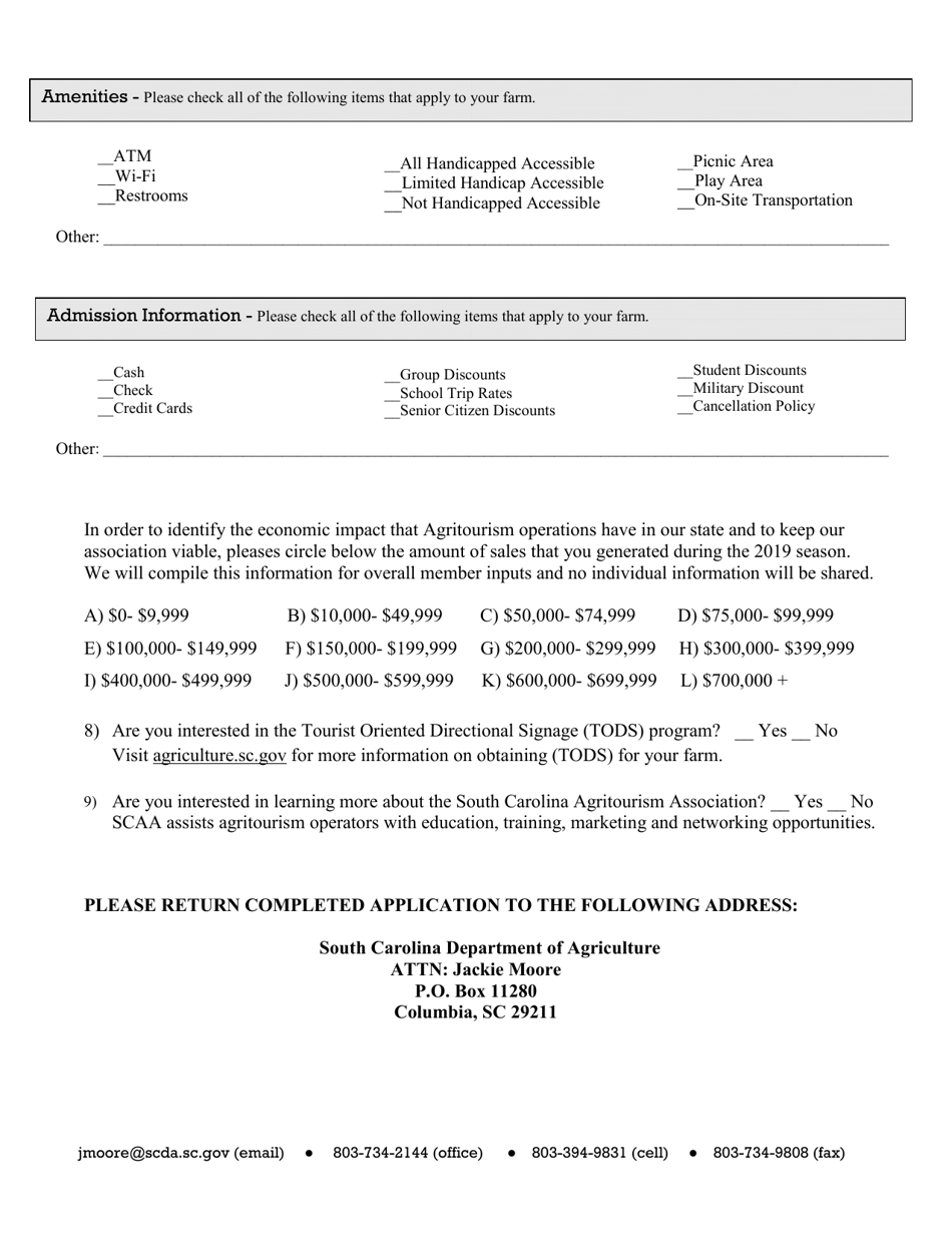 South Carolina Agritourism Farm Profile - South Carolina, Page 4