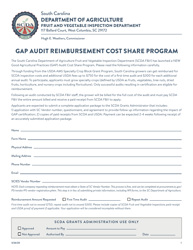 &quot;Gap Audit Reimbursement Cost Share Program&quot; - South Carolina