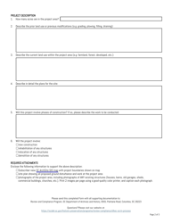 &quot;Department of Health &amp; Environmental Control Ocean and Coastal Resource Management (Dhec-Ocrm) Project Review Form&quot; - South Carolina, Page 2
