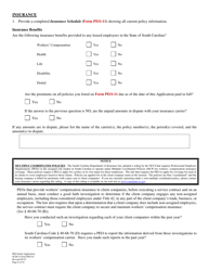 SCDCA Form PEO-01 Professional Employer Organization Initial License Application - South Carolina, Page 8