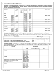 DHEC Form 2802 Application for Environmental Laboratory Certification - South Carolina, Page 20