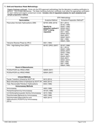 DHEC Form 2802 Application for Environmental Laboratory Certification - South Carolina, Page 27