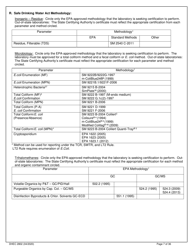 DHEC Form 2802 Application for Environmental Laboratory Certification - South Carolina, Page 7