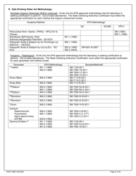 DHEC Form 2802 Application for Environmental Laboratory Certification - South Carolina, Page 9