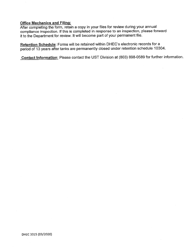DHEC Form 3315 Line Tightness Testing - South Carolina, Page 5