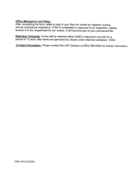 DHEC Form 3316 Automatic Line Leak Detector Function Check - South Carolina, Page 4
