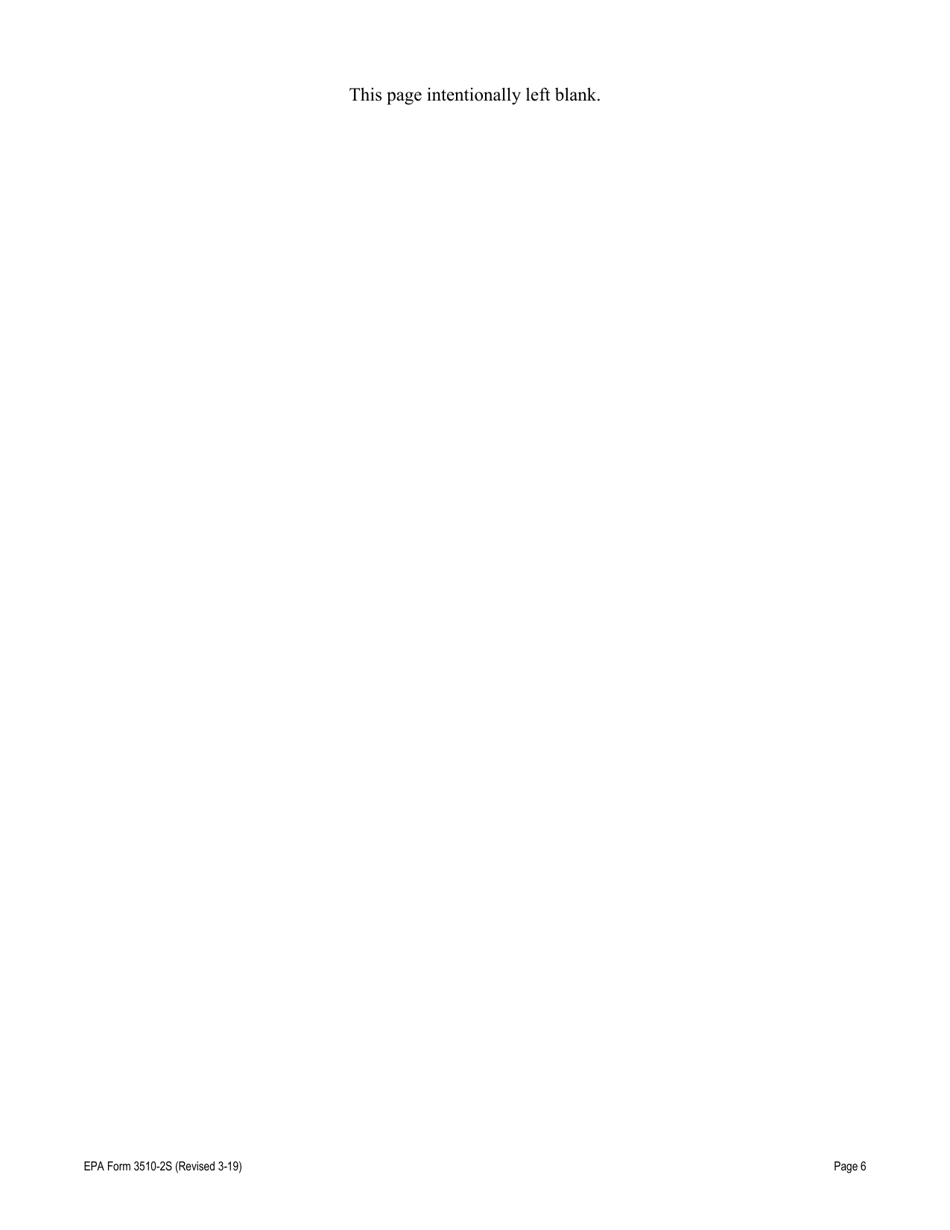 NPDES Form 2S (EPA Form 3510-2S) Application for Npdes Permit for Sewage Sludge Management New and Existing Treatment Works Treating Domestic Sewage, Page 32