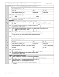 NPDES Form 2S (EPA Form 3510-2S) Application for Npdes Permit for Sewage Sludge Management New and Existing Treatment Works Treating Domestic Sewage, Page 40