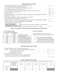 Form SC1040ES Individual Declaration of Estimated Tax - South Carolina, Page 4