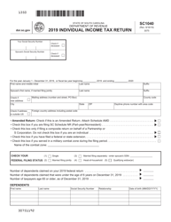 Document preview: Form SC1040 Individual Income Tax Return - South Carolina