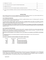 Form SC4972 Tax on Lump-Sum Distributions From Qualified Retirement Plans - South Carolina, Page 2