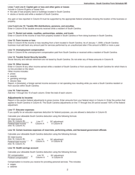 Instructions for Schedule NR Nonresident Schedule - South Carolina, Page 2