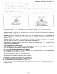 Instructions for Schedule NR Nonresident Schedule - South Carolina, Page 6