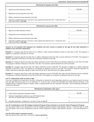 Instructions for Schedule NR Nonresident Schedule - South Carolina, Page 7