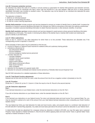 Instructions for Schedule NR Nonresident Schedule - South Carolina, Page 8