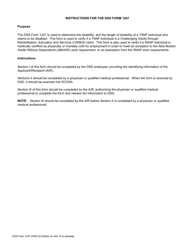 DSS Form 1247 Medical Release/Physician&#039;s Statement - South Carolina, Page 3